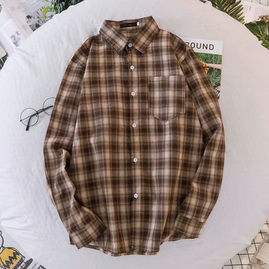 Trendy Plaid Men's Shirt