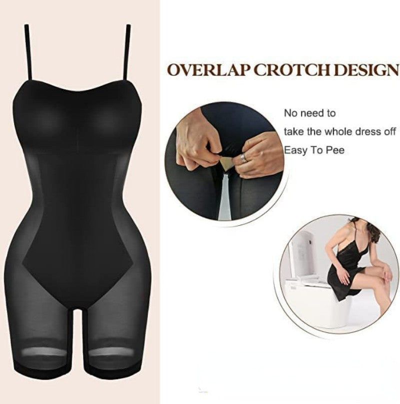 Women's Shapewear Dress Jumpsuit Tummy Tuck Lift Corset Open Crotch Su –  SILSIN