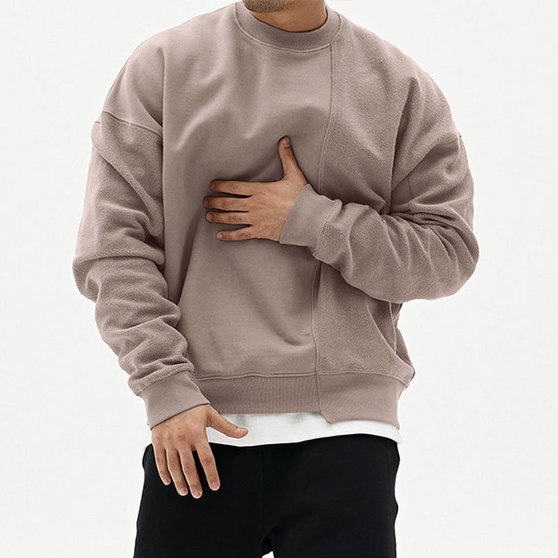 Pullover Round Neck Sweater Loose Men Clothes