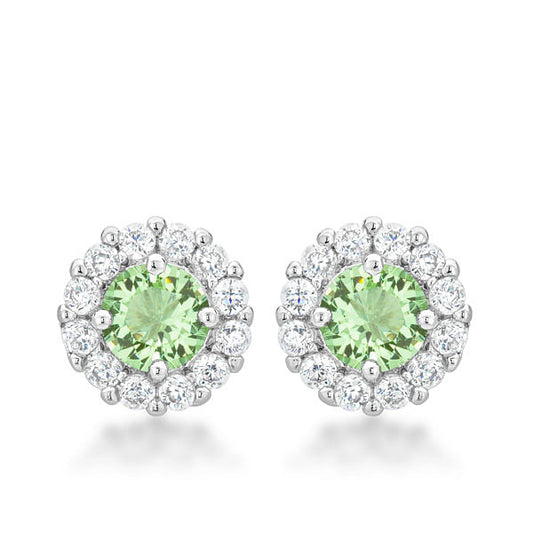 Bella Bridal Earrings in Peridot