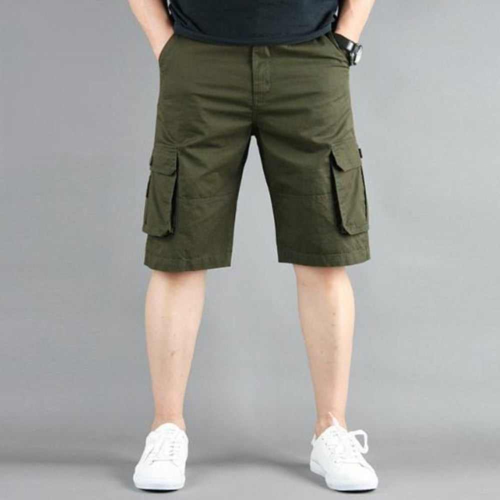 Mens Casual Cargo Shorts with Side Pockets