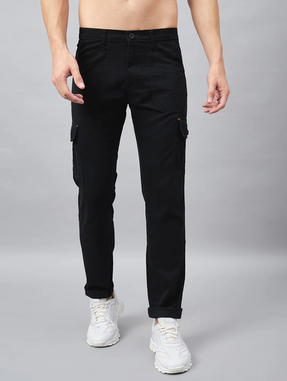 Men’s Cotton Cargo Pants (Color black) (Size 28)