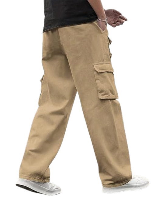 Men’s Cotton Cargo Pants (Color Khakhi) (Size 34)