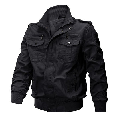 Mens Winter Military Airsoft Pilot Bomber Jacket Coat