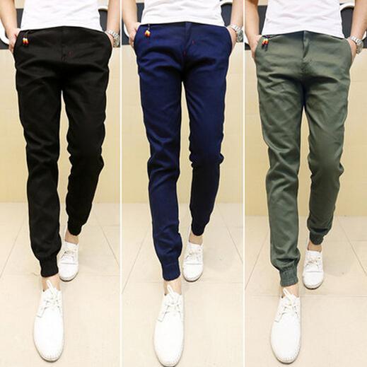 Mens Skinny Joggers Chinos Slim Pants Men Trousers