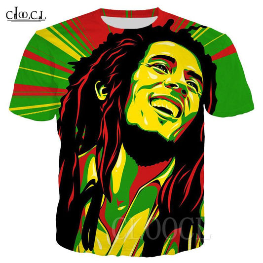 2020 New Style Reggae Creator Bob Marley T Shirt Men Women 3D Print