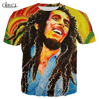 2020 New Style Reggae Creator Bob Marley T Shirt Men Women 3D Print